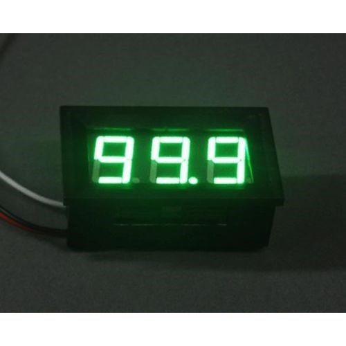 Mini digitale voltmeter 4.5-30V Voltage Panel Meter in Groene LED uitvoering Mini digitale voltmeter 4.5-30V Voltage Panel Meter in Groene LED uitvoering