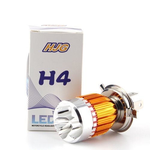 H4 Gold 9W Cree led incl blauw en rood flash functie H4 Gold 9W Cree led incl blauw en rood flash functie