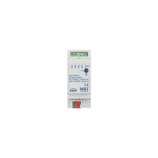 MDT Entrée/Sortie Analogique KNX Rail DIN 0-10 V | 4 voies