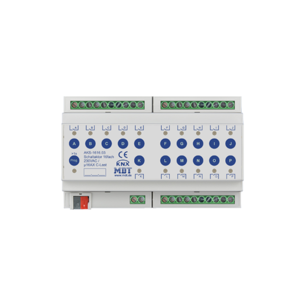 MDT Atuador de comutação AKS Standard 16A C-Load, 16 canais