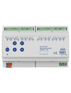 MDT 8 fach Jalousieaktoren  8TE REG, 10A, für Motoren 230VAC bis 600W