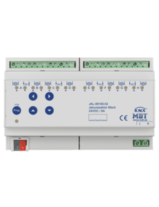 MDT 8-fach Rollladenaktor 8A, Rollladenmotoren 24VDC bis 180W