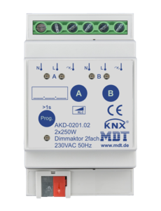 MDT 2 fold Dimming Actuator AKD ,230VAC, 250W