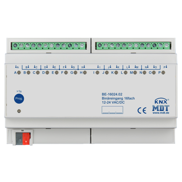 MDT 16 fach Binäreingänge 8TE 24V VAC/DC