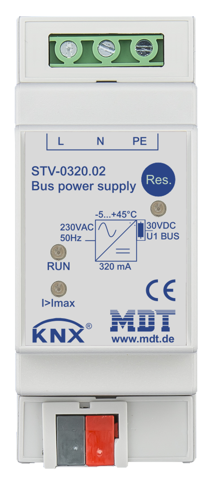 320mA KNX/EIB Power Supply with integrated choke - KNXwarehouse.com