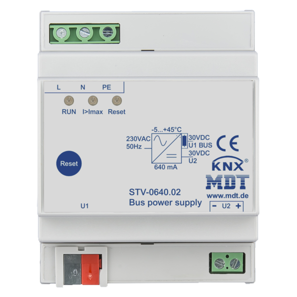 MDT 640mA KNX/EIB-Netzteil mit integriertem Drossel