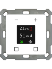 MDT Room Temperature Controller Smart 55 FM, 55mm, white glossy finish