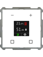 MDT Raumtemperaturregler-Nebenstelle Smart 63mm Studioweiß  Glänzend