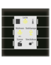 MDT Glass Push Button II Smart	4/6/8/12-fold, + temp sensor Black Colored display and RGB status indicator