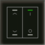 MDT Glastaster II Light 2-voudig UP/Down en I/O Symbol met temp. sensor