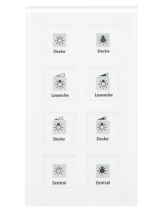 MDT KNX Glass Push-btn Plus | 8-fold | glass with & without temp. sensor