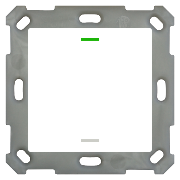 MDT Push Button Lite 55 1-fold, RGBW white glossy finish, Version NEUTRAL