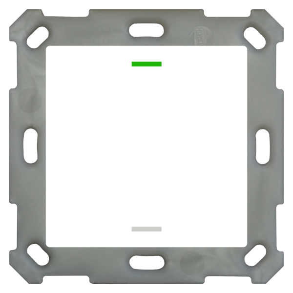 MDT Taster Light 55  1 voudig RGBW met temp.sensor zuiver wit glanzende, NEUTRAAL versie