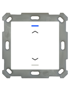 MDT Push Button Lite 55 1-fold RGBW white glossy finish, Version UP/DOWN symbol