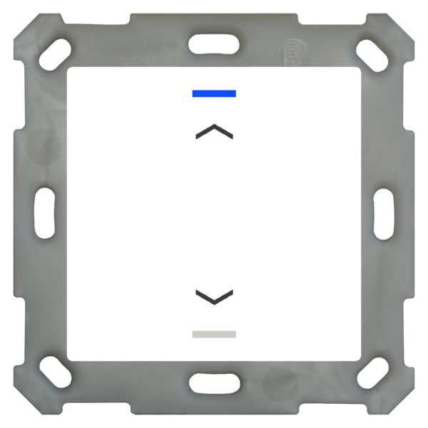 MDT Taster Light 55  1 voudig RGBW  zuiver wit glanzende, UP/Down symbool
