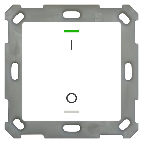 MDT Taster Light 55  1 voudig RGBW zuiver wit glanzend  I/O symbool