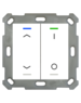 MDT Push Button Lite 55 2-fold RGBW white glossy finish, Version IUp/Down and I/O symbol