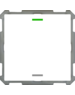 MDT Push Button Lite 63 1-fold, studio white glossy finish, Version NEUTRAL
