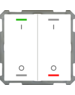 MDT Taster Light 63  2-voudig studiowit met temp.sensor glanzende I/O symbool