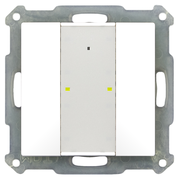 MDT Bouton-poussoir 55mm 2 voies Plus encastré LED de statut et d'orientation