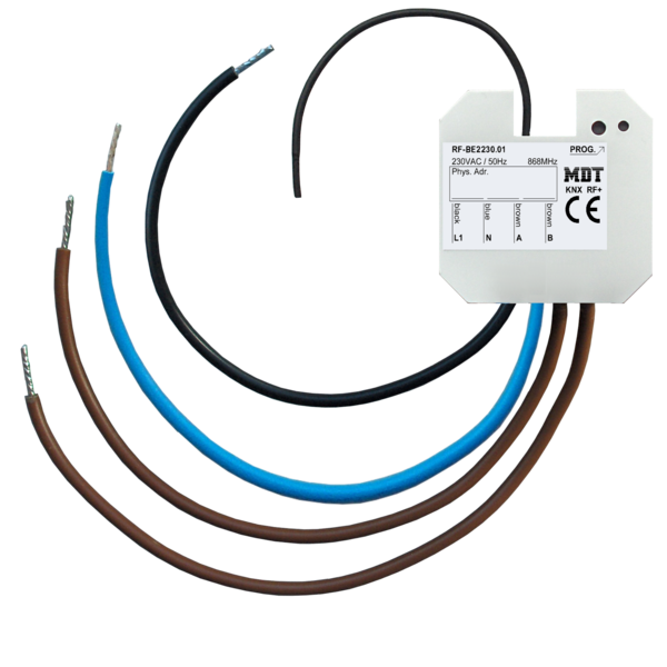 MDT Interface de Botão Sem Fio KNX-RF | 2 canais 230Vac
