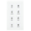 MDT Botão de vidro KNX RF+ Plus 8-vias com atuador de comutação
