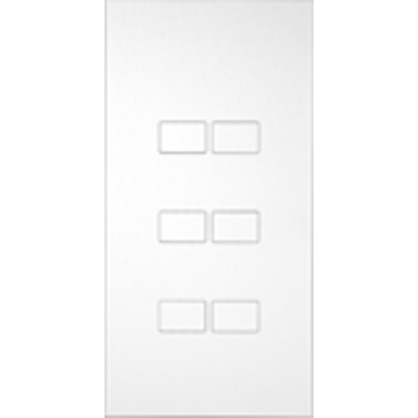 Ipas KNX Tableau  Largho 6-fold  with  raised buttons (0,5 mm)