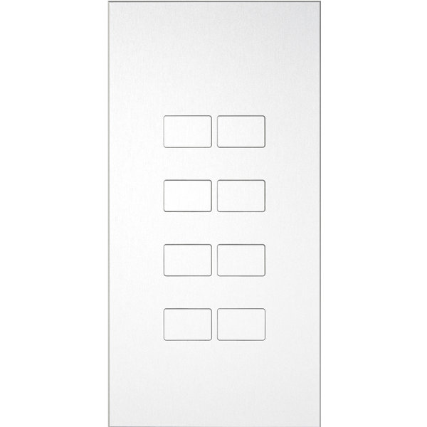 Ipas KNX Tableau  Largho 8-fold  with  raised buttons (0,5 mm)