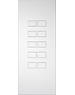 Ipas KNX Tableau  Largho10-fach mit erhabene Tasten (0,5 mm)