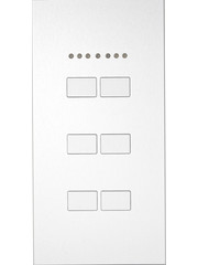Ipas KNX Tableau  Largho 6-fold  with room temperature regulator with  flat buttons
