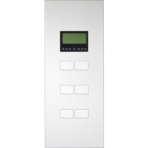 Ipas KNX Tableau  Largho 6-fold  with room temperature regulator and Diisplay with  flat buttons