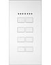 Ipas KNX Tableau  Largho 8-fold  with room temperature regulator  with  flat buttons