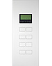 Ipas KNX Tableau  Largho 8-fold  with room temperature regulator and Diisplay with  flat buttons