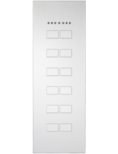 Ipas KNX Paneel Largho 12-fold  with room temperature regulator  with  flat buttons