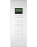 Ipas KNX Paneel Largho 12-f. with room temperature regulator and LCD Display  with raised buttons (0,5 mm)