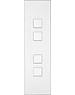 Ipas KNX Tableau Barchetto 4-fold  with  raised buttons (0,5 mm)