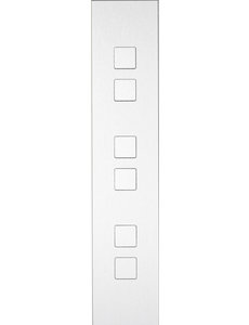 Ipas KNX Tableau Barchetto 6-fach mit erhabene Tasten (0,5 mm)