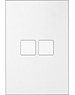 Ipas KNX Tableau  Contrattempo 2-fold  with  raised buttons (0,5 mm)