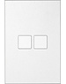 Ipas KNX Tableau Contrattempo 2-fold  with  flat buttons