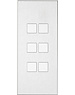 Ipas KNX Tableau  Contrattempo 6-fold  with  raised buttons (0,5 mm)