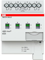 ABB 4 fach Aktor  4TE REG, 230VAC, 16A/20A C-load