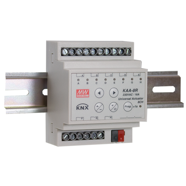 Mean Well 8-fach Schaltaktor 10A pro Kanal, 4 REG C-Load