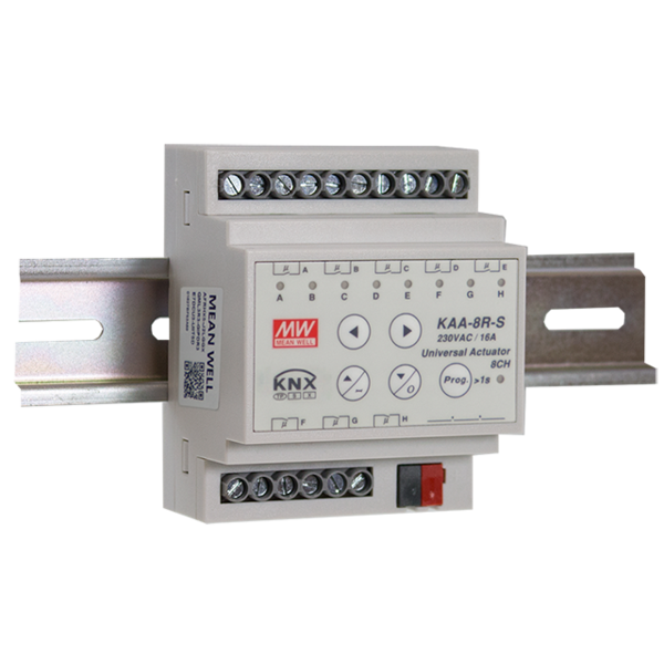 Meanwell Actionneur 8 voies 16A par canal, 4 TE C-Load Data Secure