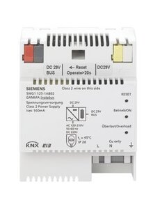 Siemens Siemens N 125/02 KNX Voeding Bus 160 mA met extra 29Vdc