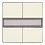Siemens KNX touch sensor DELTA style | 2-fold | titanium white UP 286/13