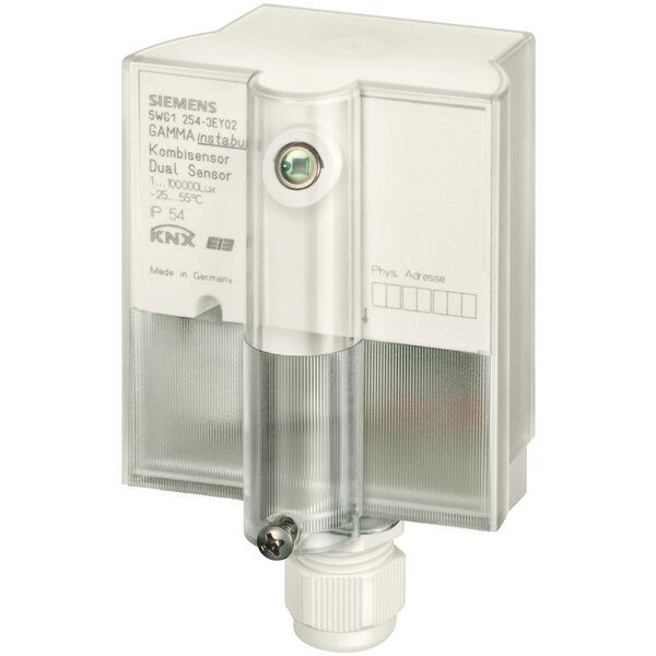 Siemens Sensor combinado KNX | Brillo, Temperatura AP 254/02