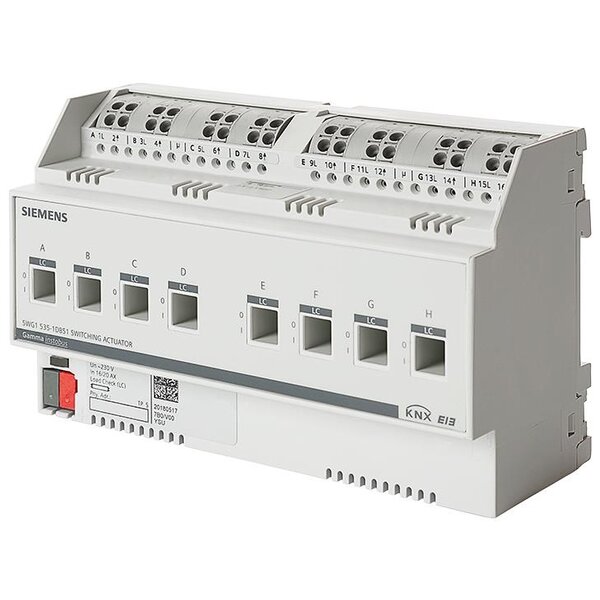 Siemens N 535D51 Schaltaktor, 8 x AC 230 V, 16/20 AX, C-Last