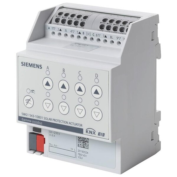 Siemens N543D31 Zonweringsactor, 4 x AC 230 V, 6 A