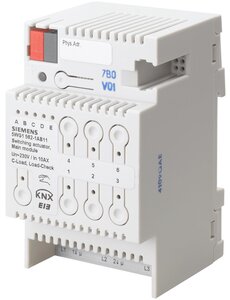 Siemens N 562/11 - KNX switch act., main mod., 3x AC 230/400 V, 10 AX, C load