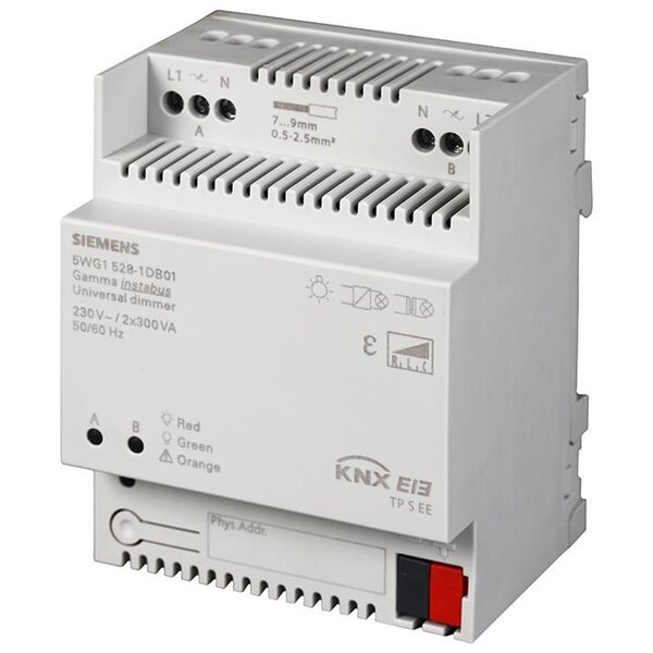 Siemens N 528D01 Dimmer universal, 2 x 300 VA, RLC AC 230 V